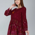 Red regular top