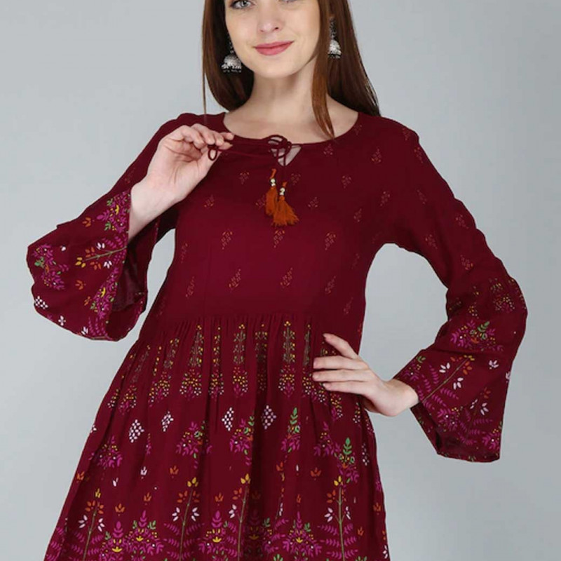 Red regular top